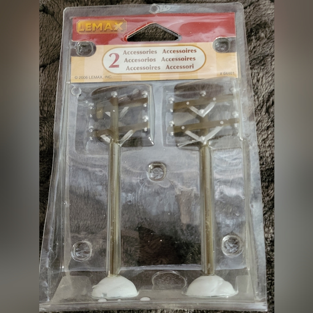 Lemax Christmas Village Telephone poles 2pk NEW